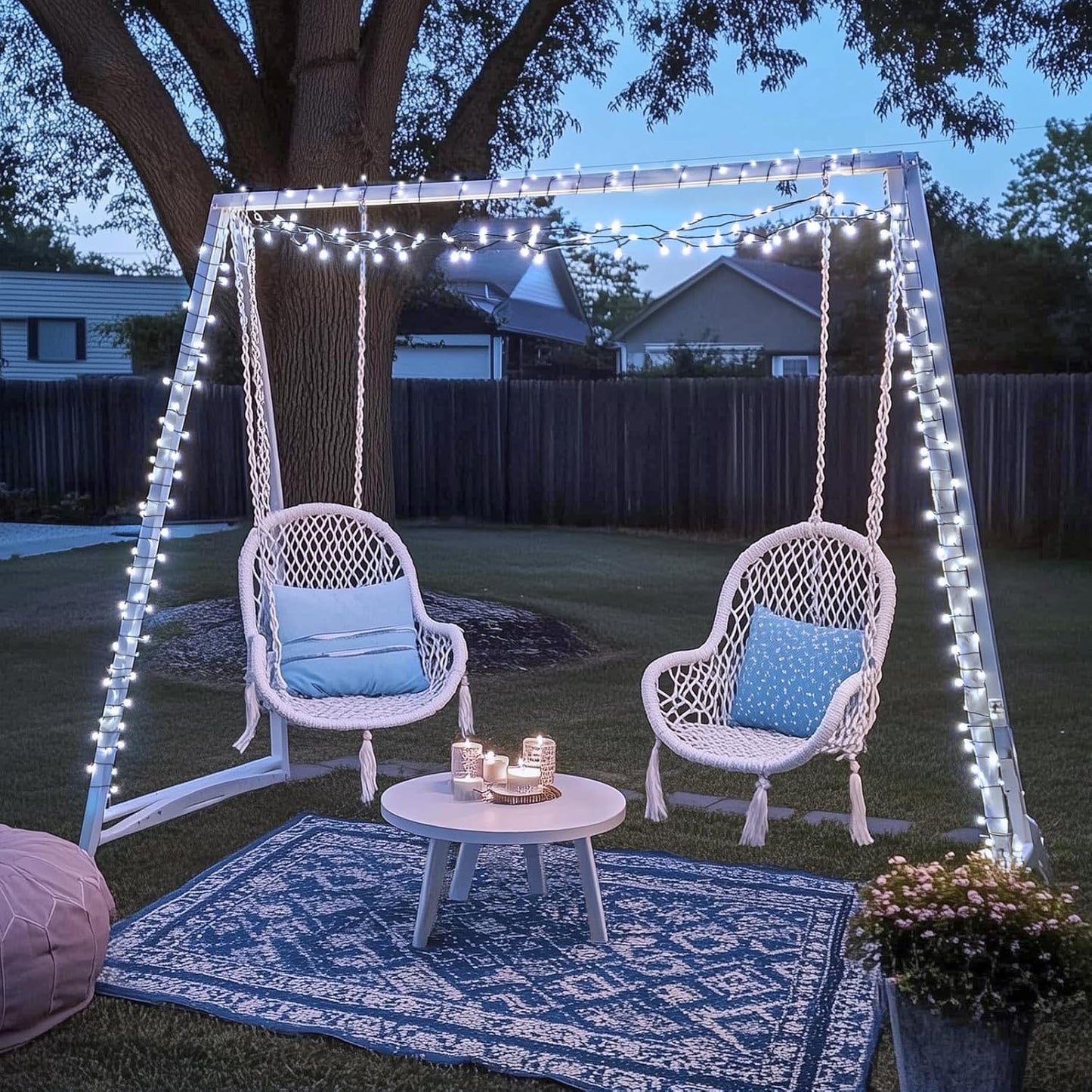 JMEXSUSS 66ft 200 LED Halloween Lights Outdoor, Orange String Lights Clear Wire, 8 Modes Orange Halloween Christmas String Lights Plug in for Tree Indoor Patio Garden Thanksgiving Decorations