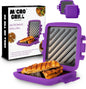 Micro Grill | Microwave Sandwich Maker - Grilled Cheese Sandwich Maker - Munchy - Toastie Maker- Panini Press - Travel Sandwich Maker (Purple)
