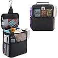 Mesh Shower Caddy Portable 10.2x9.9'' Shower Bag with Zipper & 2 Pockets. Shower Tote Ideal for Gym, Travel, Camp, Beach, for Sunscreen, Dorm & College Essentials (Black)