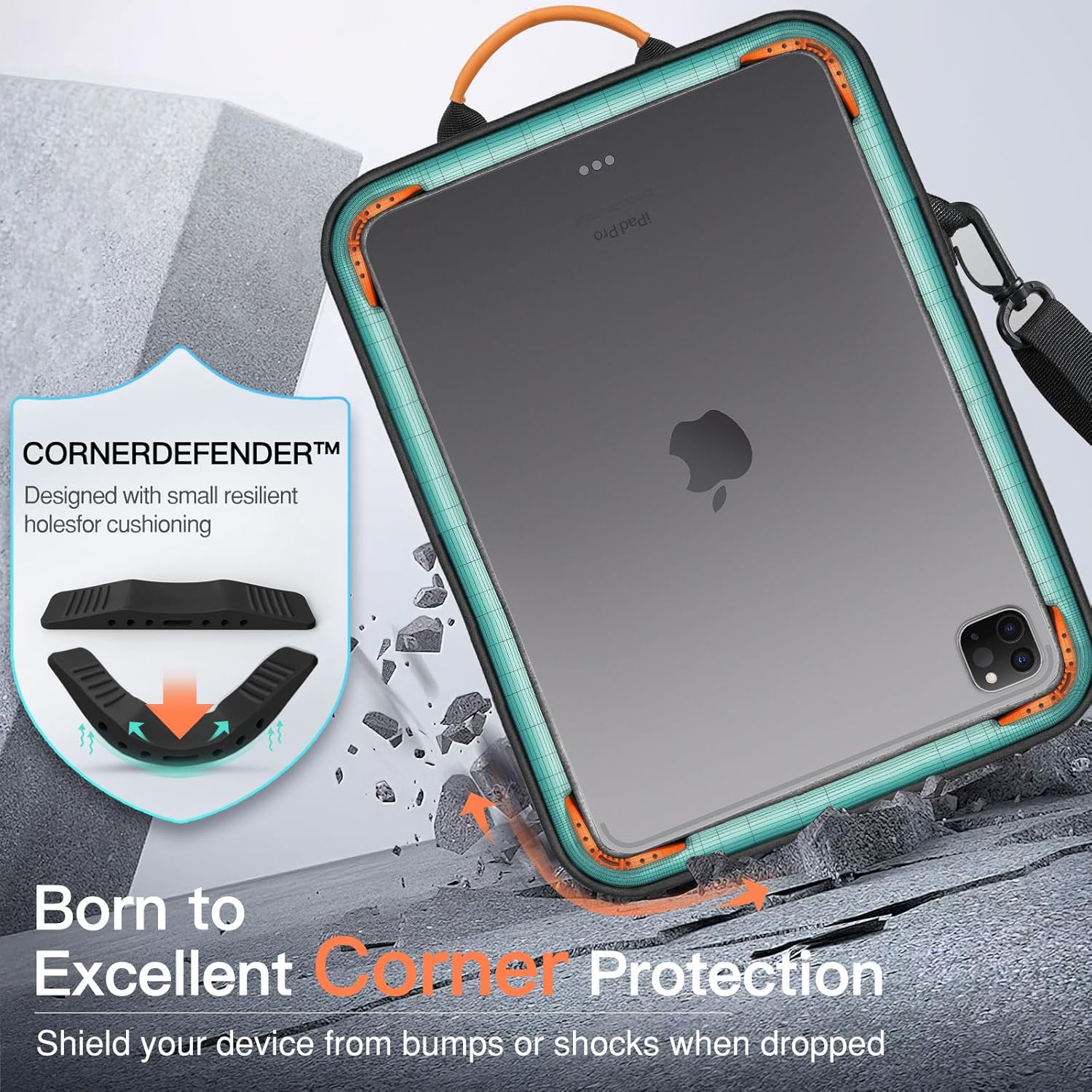 MoKo 13.3-14 Inch Laptop Sleeve Bag Fits MacBook Pro M3/M2 14" 2023, MacBook Pro 13" M2, New MacBook Air 13.6" M3/M2 2024/2022,Tab S8 Ultra 14.6",Handle Carrying Case with Shoulder Strap, Black & Gray - PuriLite