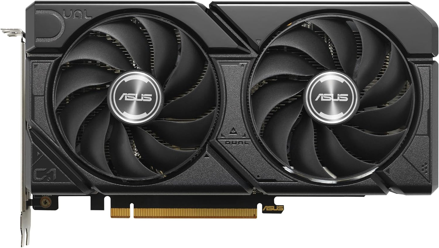 ASUS Prime Radeon™ RX 9060 XT 16GB GDDR6 OC Edition Graphics Card (PCIe 5.0, HDMI/DP 2.1, 2.5-Slot Design, axial-tech Fans, Dual Ball Fan Bearings, Dual BIOS, ASUS GPU Guard)
