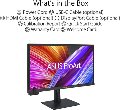 ASUS ProArt Display 27” 1440P Professional Monitor (PA278CGV) - IPS, QHD (2560 x 1440), 144Hz, 95% DCI-P3, ΔE < 2, Calman Verified, USB-C PD 90W, FreeSync Premium, DisplayHDR 400, Height Adjustable