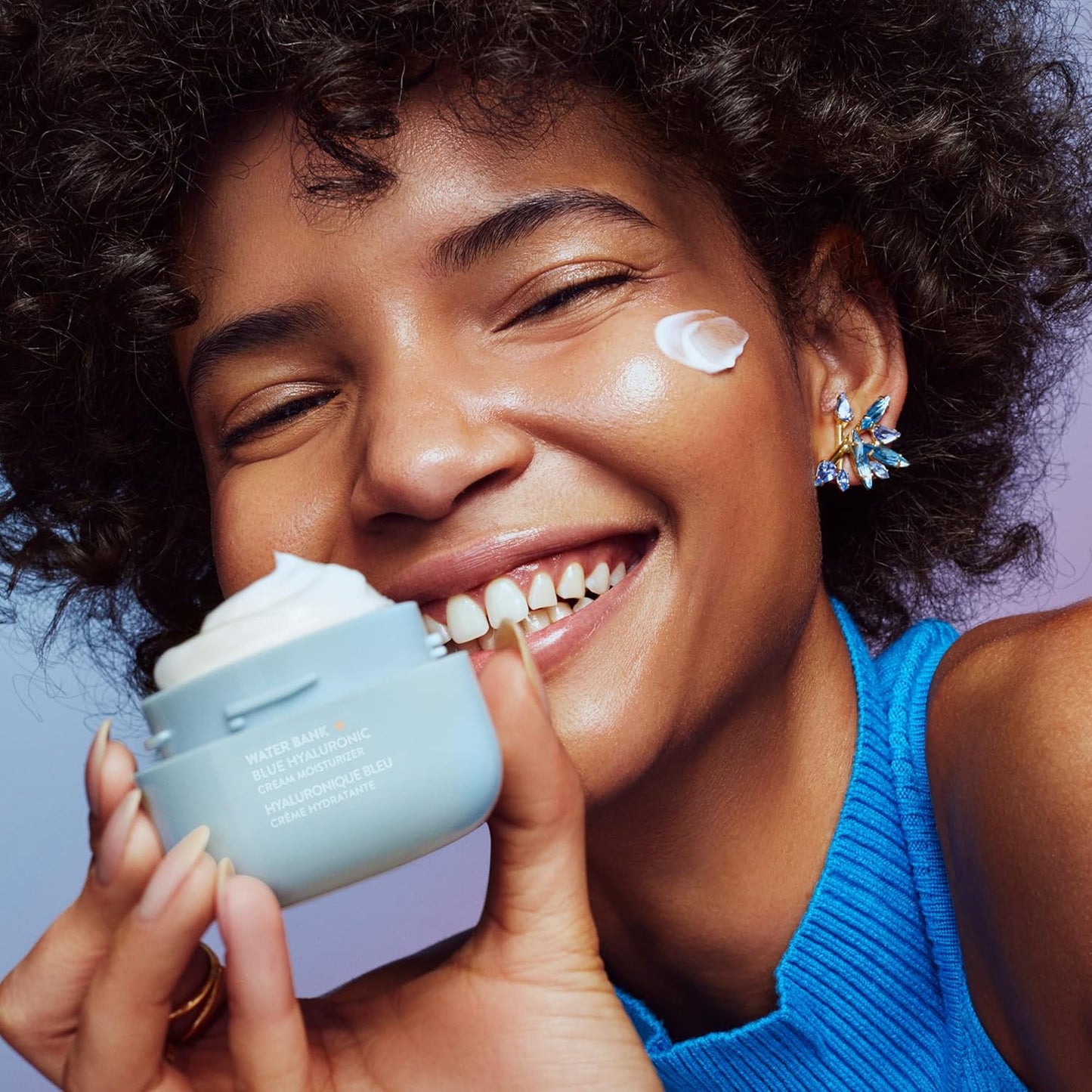 LANEIGE Water Bank Blue Hyaluronic Cream Moisturizer: Hydrating Korean Face Cream with Squalane & Ceramide for Skin Barrier Support, Dermatologist-Tested
