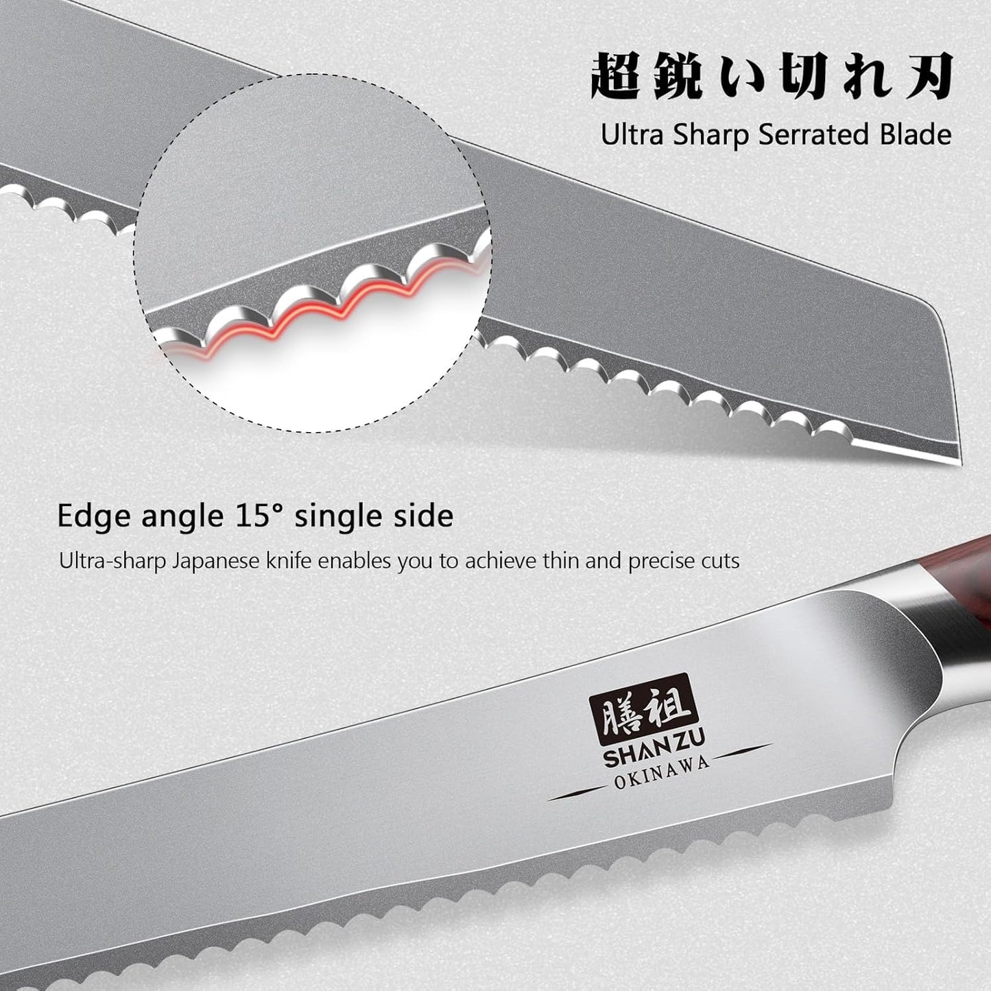 SHAN ZU Fillet Knife 7 inch, Razor Sharp Boning Knife for Meat in 10Cr15Mov Japanese High Carbon Steel Fish Knife, Professional Kitchen with Flexible Blade and Ergonomic Pakkawood Handle