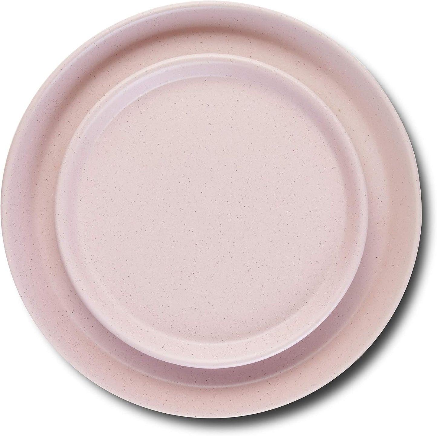 Stone Lain 16 Piece Stoneware Round Dinnerware Set, Pink