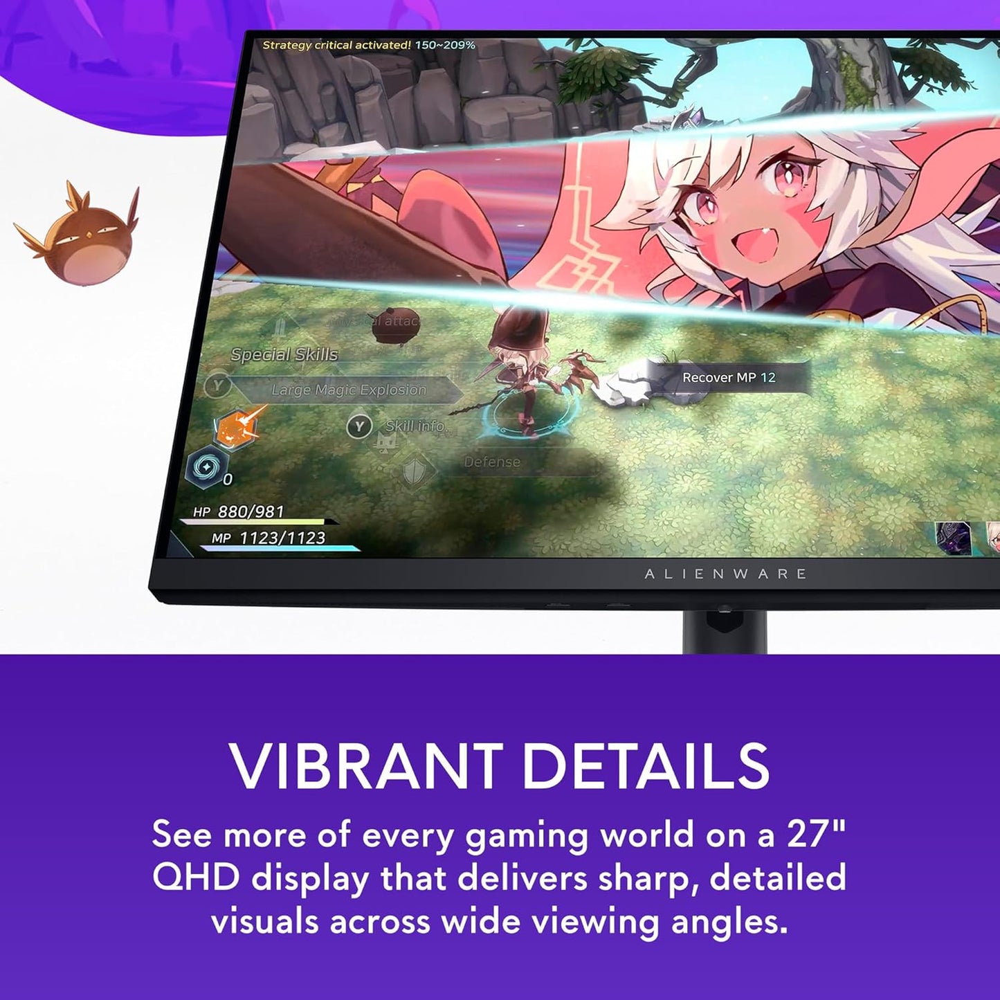 Alienware 25 Gaming Monitor AW2523HF 24.5" IPS LED Full HD (1920 × 1080) 360Hz Display - AMD FreeSync - VESA - Monitor (USB, HDMI) Height/Tilt/Swivel/Pivot Adjustability - Dark Side of The Moon
