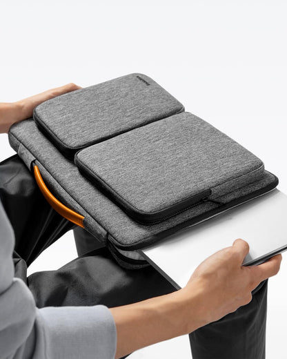 tomtoc 360 Protective Laptop Sleeve for 14-inch MacBook Pro M4/M3/M2/M1 Pro/Max 2024-2021, 13.5-14.4 Inch Surface Laptop Studio 2/6/5, Water-Resistant Carrying Case for ASUS VivoBook/ZenBook 14