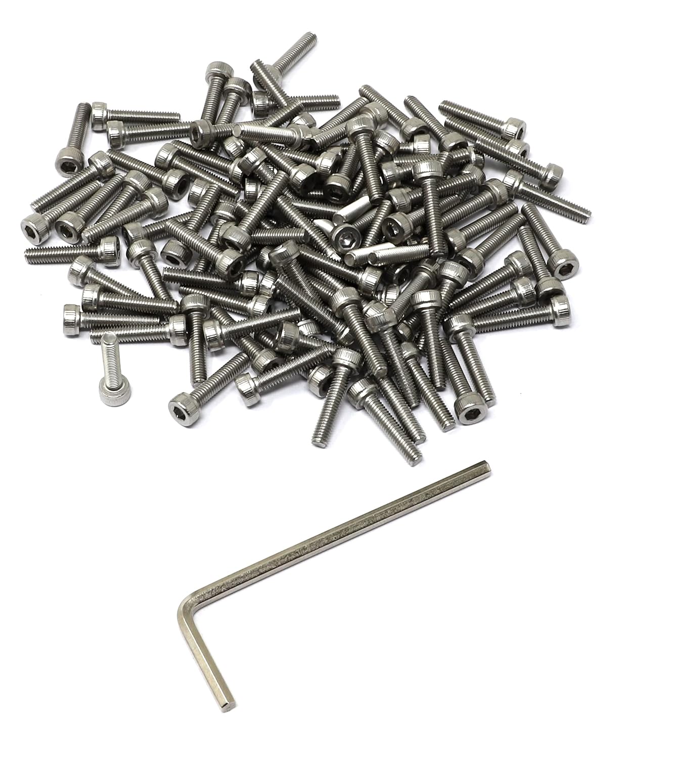 iexcell 25 Pcs M6 x 20mm Thread Pitch 1 mm Stainless Steel 304 Hex Socket Head Cap Screws Bolts Kit