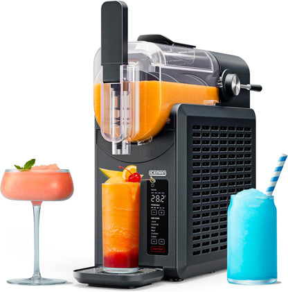 Iceman by Chefman Slush-Ease MAX 90oz Slushie Machine, 64oz Liquid Capacity Frozen Drink Maker & Slushy Machine with 5 Presets and LED Display, Perfect for Frozen Margaritas, Frappes, Smoothies