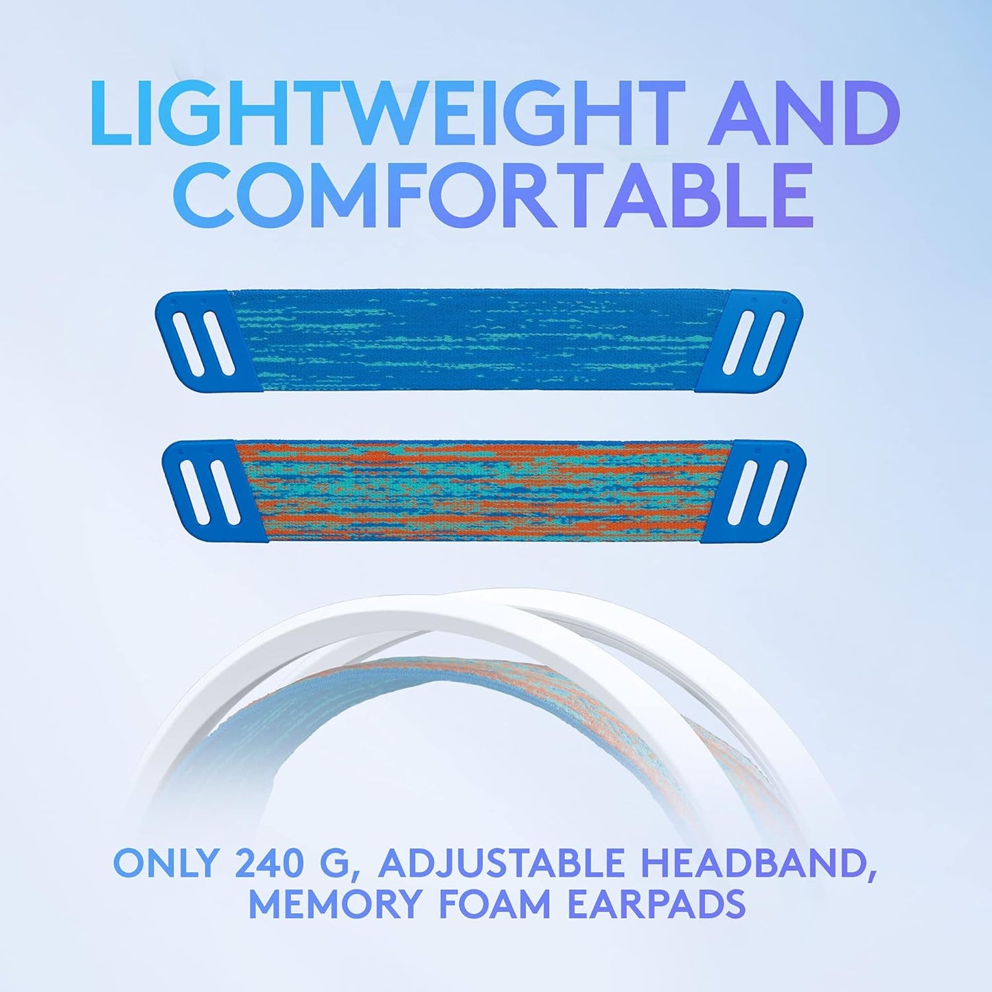 Logitech G535 Lightspeed Wireless Gaming Headset - Lightweight on-Ear Headphones, flip to Mute mic, Stereo, USB Rechargeable - Black