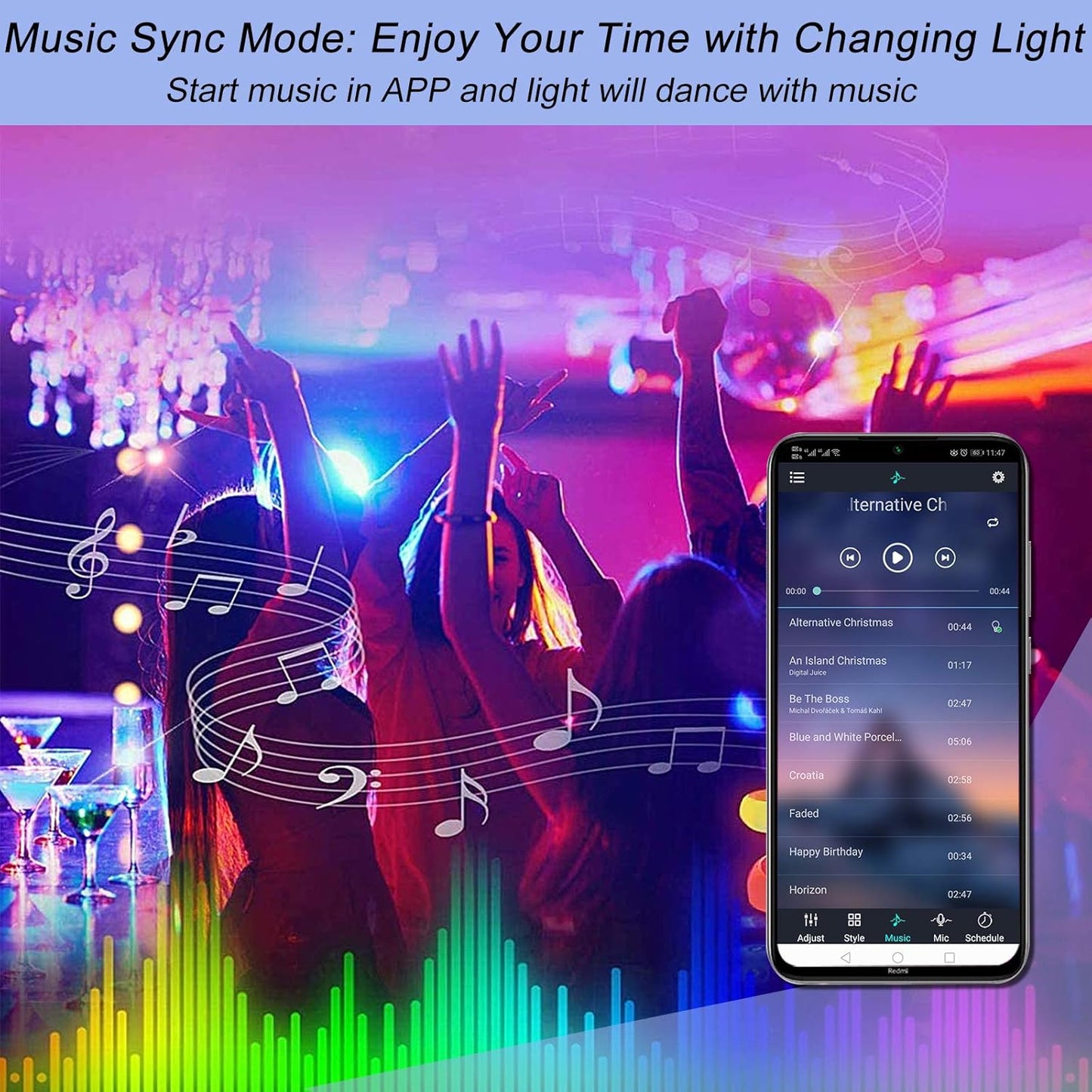 Purilite Select 2-Port RGB LED Strip Light Controller – Bluetooth App Control, Music Sync, Power Adapter Included