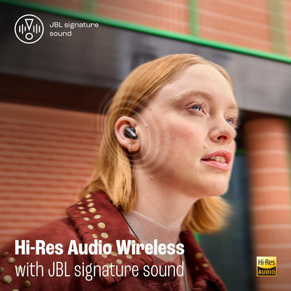 JBL Live Beam 3 - True Wireless Noise-Cancelling Closed-Stick Earbuds, 48Hrs Total Playback, Wireless Charging, 6 Mics for Perfect Calls, Multi-Point Connection, IP55 Waterproof and dustproof