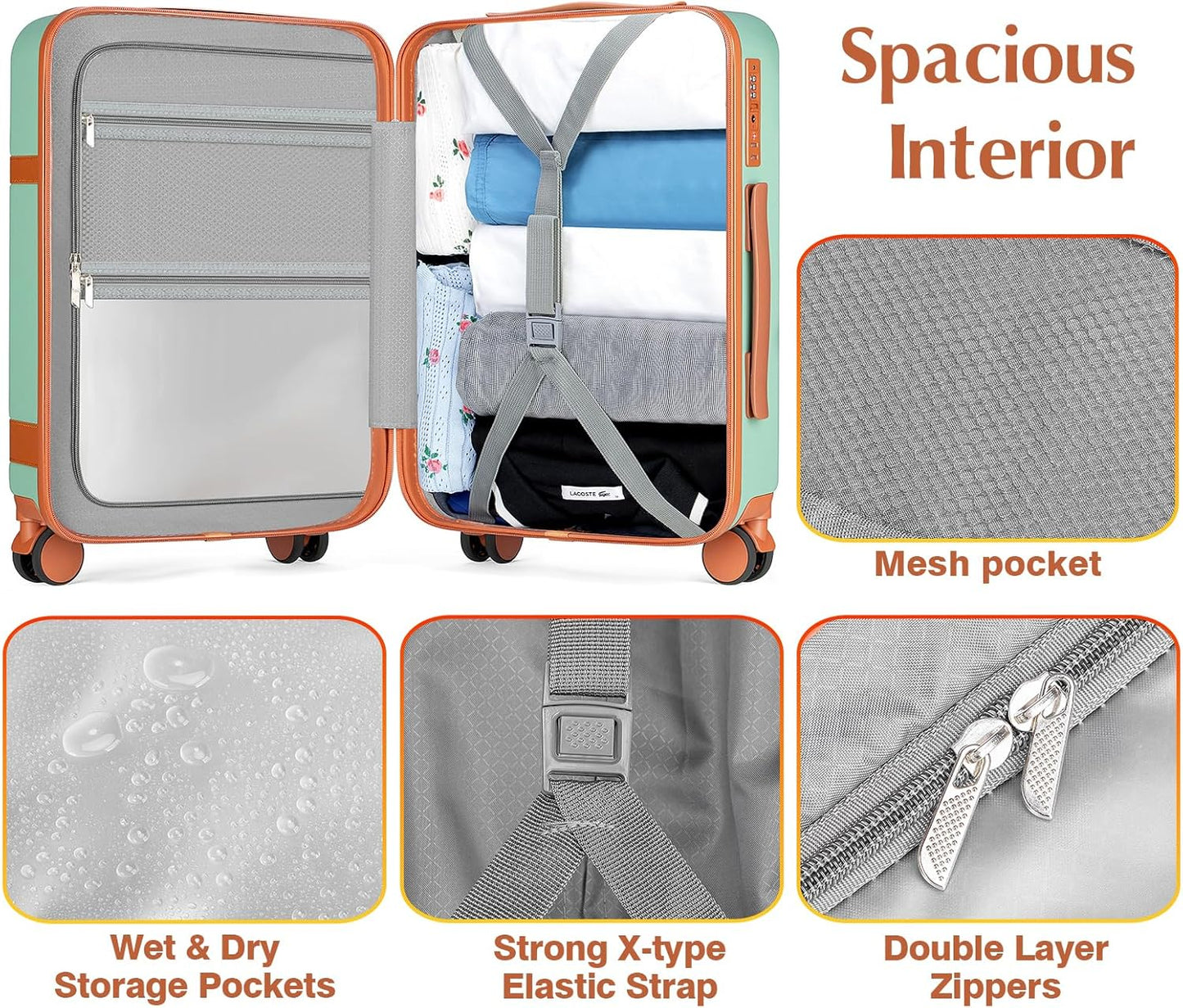 Lumesner Carry on Backpack, Extra Large 40L Flight Approved Travel Backpack for Men & Women