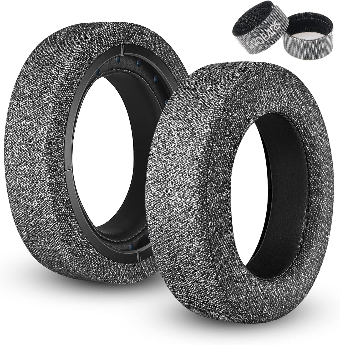 HS60 Earpads, GVOEARS Replacement Ear Pads Cushion for Corsair HS70 HS60 HS50, Softer Durable Knitted Gaming Headset Noise Isolation Earpads (Grey)