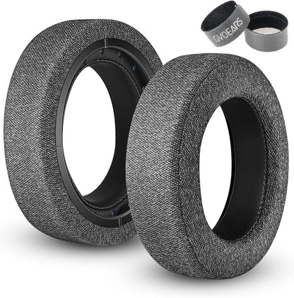 HS60 Earpads, GVOEARS Replacement Ear Pads Cushion for Corsair HS70 HS60 HS50, Softer Durable Knitted Gaming Headset Noise Isolation Earpads (Grey)
