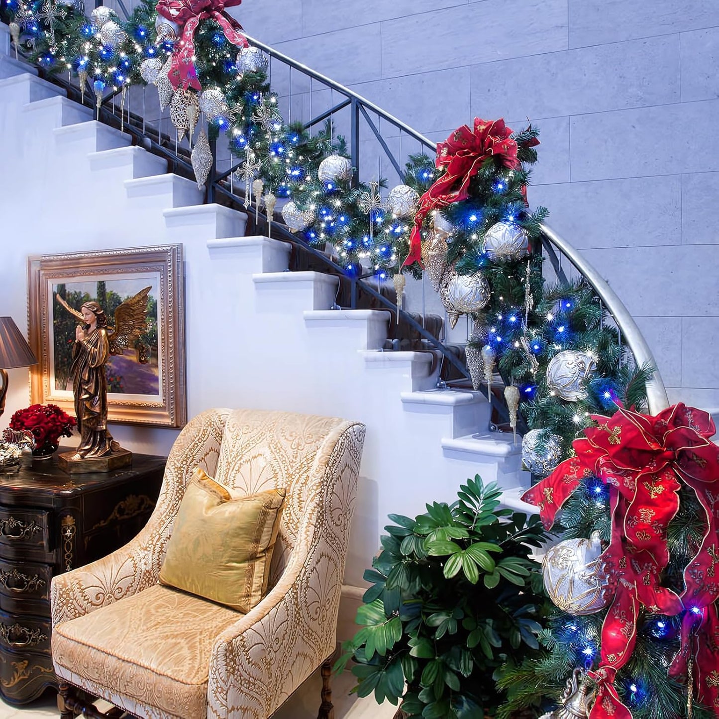 JMEXSUSS 66ft 200 LED Halloween Lights Outdoor, Orange String Lights Clear Wire, 8 Modes Orange Halloween Christmas String Lights Plug in for Tree Indoor Patio Garden Thanksgiving Decorations