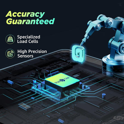 RunSTAR 550lb Bathroom Digital Scale for Body Weight with Ultra-Wide Platform and Large LCD Display, Accurate High Precision Scale with Extra-High Capacity