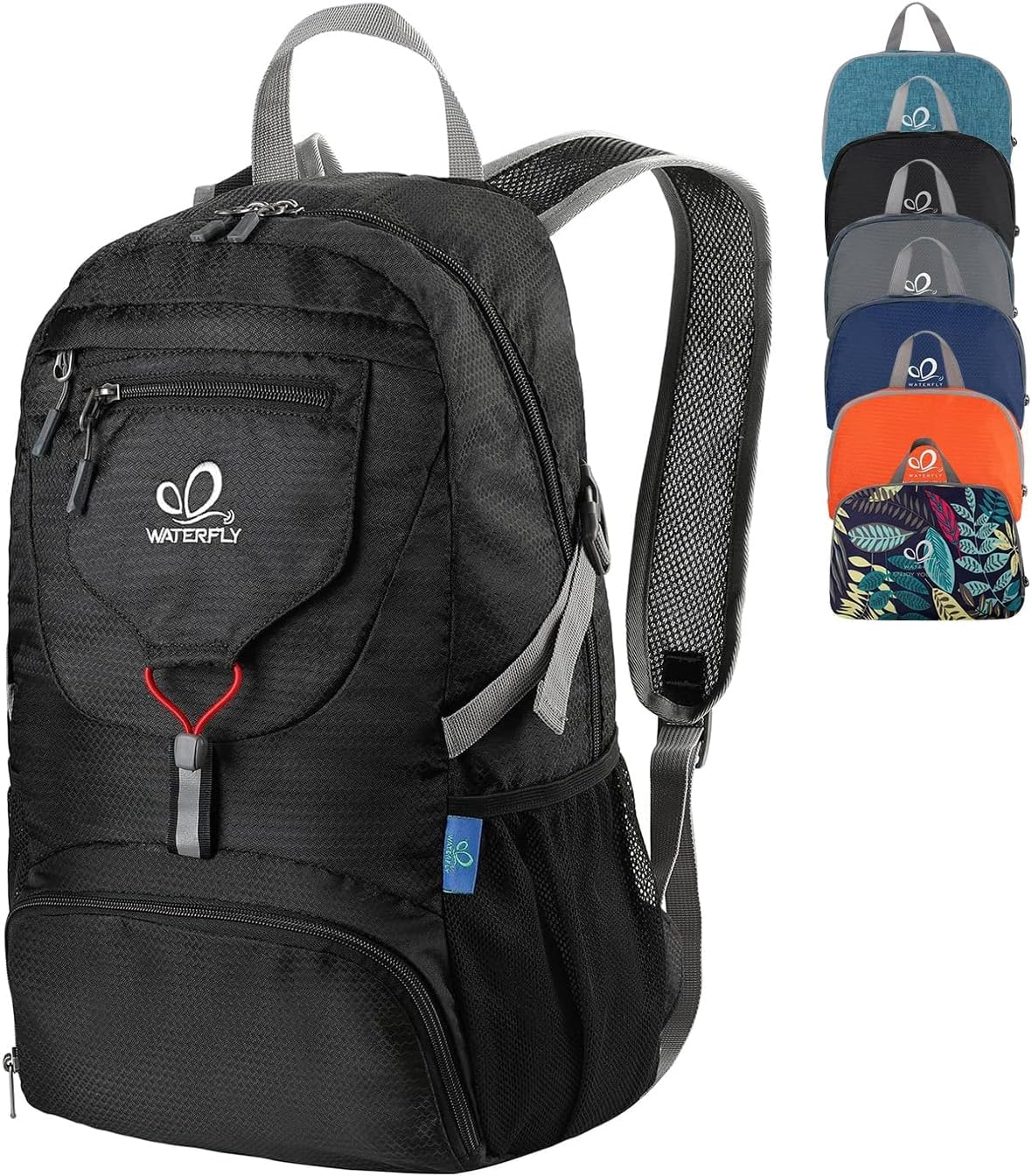 WATERFLY Hiking Backpack 20L Foldable Travel Backpack Lightweight Hiking Daypack for Outdoor Cycling Camping