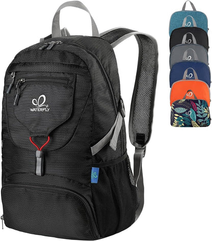 WATERFLY Hiking Backpack 20L Foldable Travel Backpack Lightweight Hiking Daypack for Outdoor Cycling Camping