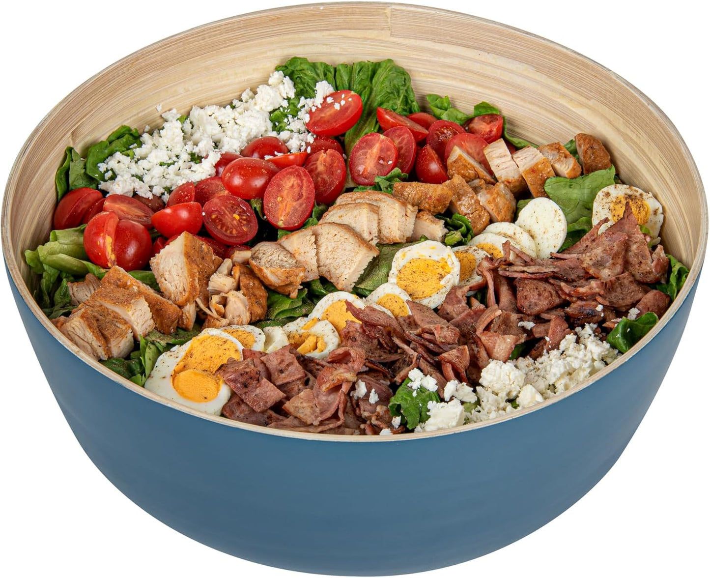 Restaurantware-Bambuddha 15 Ounce Small Salad Bowl, 1 Heavy-Duty Round Salad Bowl - Sustainable, Reusable, Black Bamboo Serving Dish, for Serving Salads, Fruits, and Appetizers