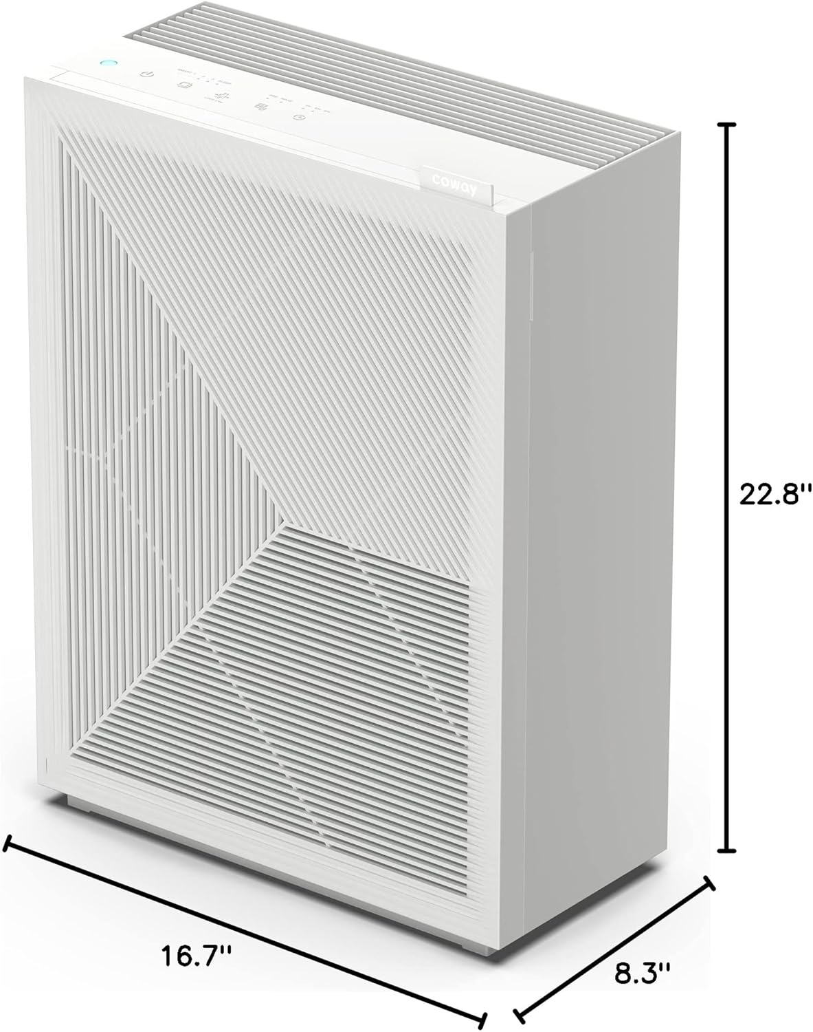 Coway Airmega 150 True HEPA Air Purifier with Air Quality Monitoring, Auto Mode, Filter Indicator, Dove White