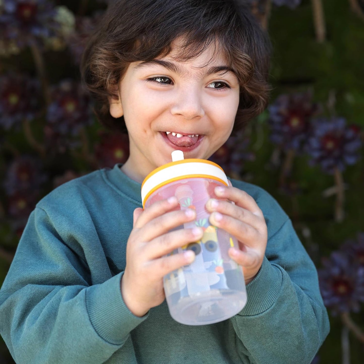Zak Designs Silly Goose-Harvest Kelso 15oz Leak-Proof Toddler Cups, 2-Pack | BPA Free, Plastic, Sippy Cups, Cup Holder Friendly, Dishwasher Safe, Easy to Clean, For Preschool, Home, Daycare or Travel