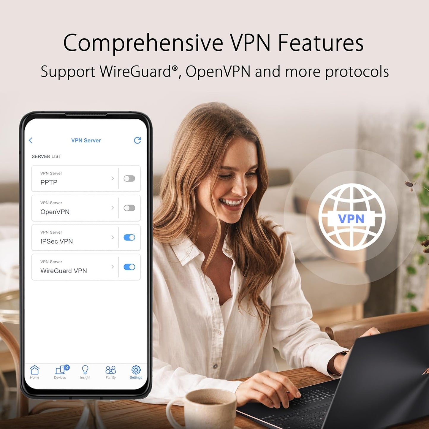 ASUS ZenWiFi Whole-Home Tri-band Mesh WiFi 6E System (ET9 2PK), Coverage up to 5,500 sq.ft, 7800Mbps, new 6GHz band, AiMesh, Lifetime Free Internet Security, Parental Control, EasySetup, Instant Guard