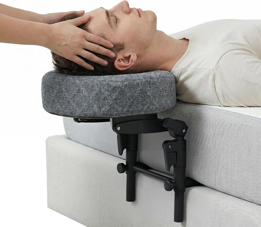 Massage Headrest for Bed, Massage Face Cradle for Bed, Adjustable 18" Height Bed Massage Head Holder, for Home Salon Spa Massage Table, Comfortable Face Down Pillow After Eye Surgery