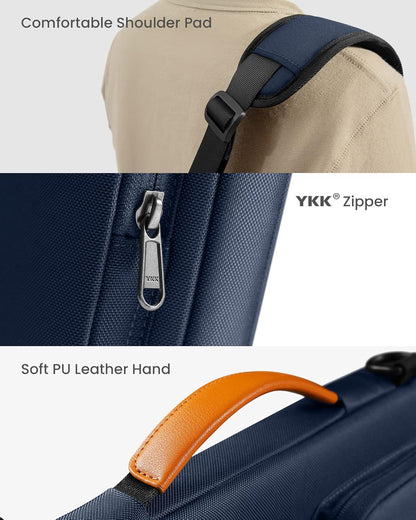 tomtoc 360 Protective Laptop Shoulder Bag for 16-inch MacBook Pro M4/M3/M2/M1 Pro/Max A3403 A3186 A2991 A2485 2024-2019, Water-resistant Sleeve for Dell XPS 15 Surface Book 3 The New Razer Blade 16