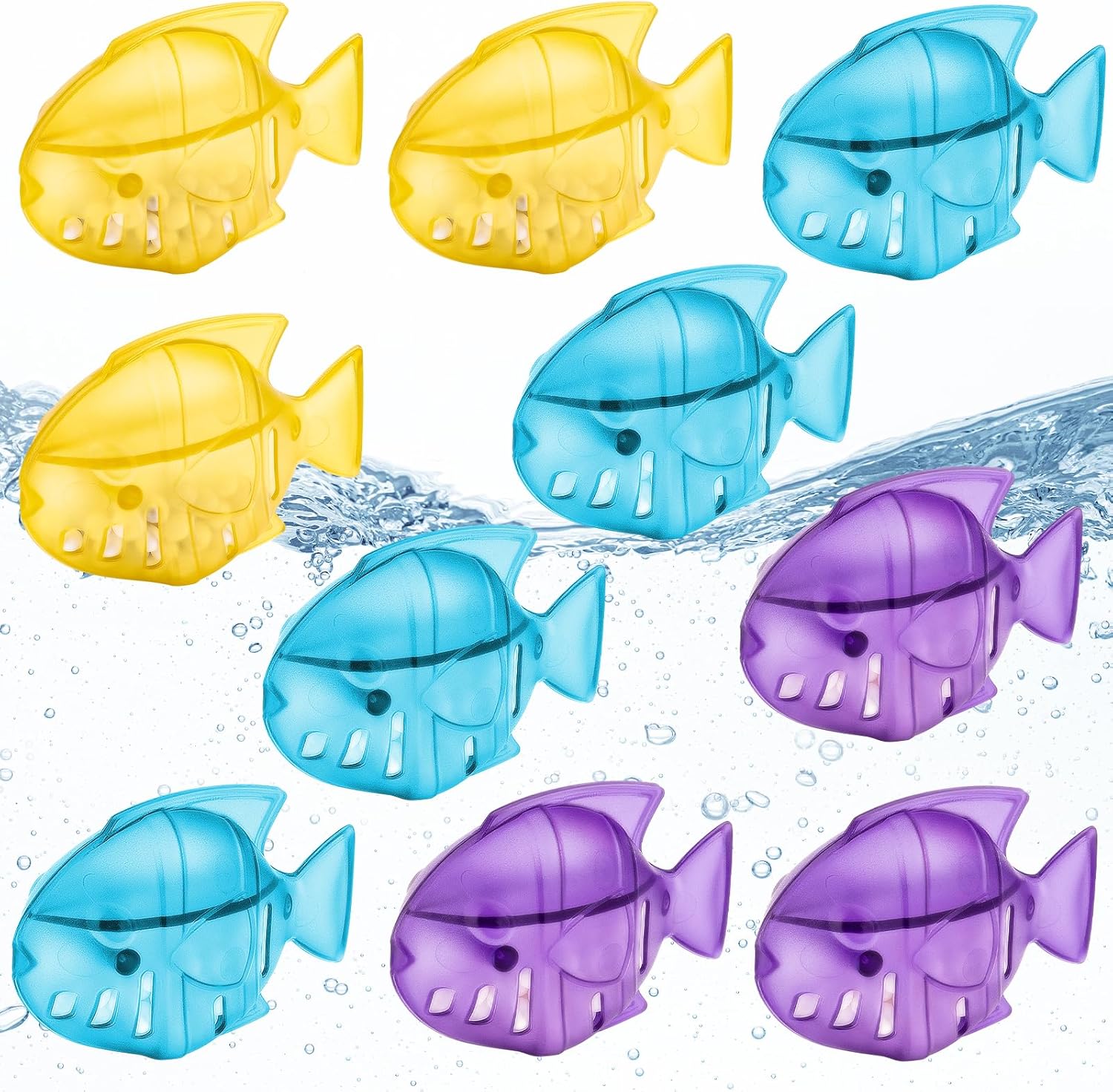 Leemone Humidifier Cleaning Fish 10-Pack – Water Purifying Cleaning Cartridges for Humidifiers & Fish Tanks, Prevents Hard Water Scale, Reduces Mineral Build-Up - PuriLite