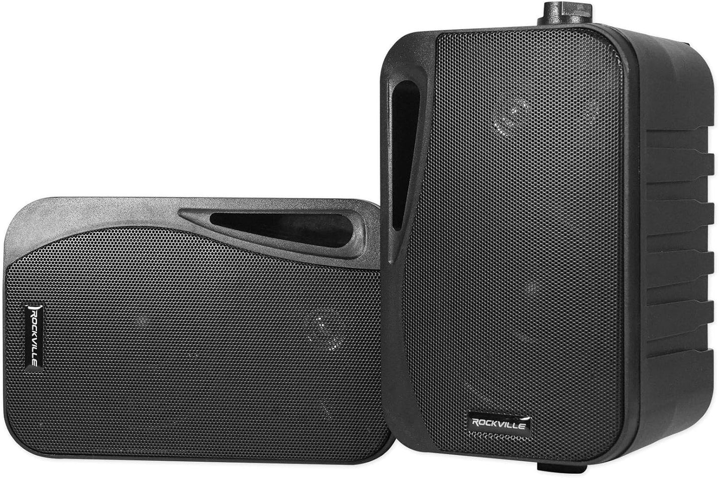 Rockville HP4S-8 BK 4" Outdoor/Indoor Swivel Home Theater Speakers in Black