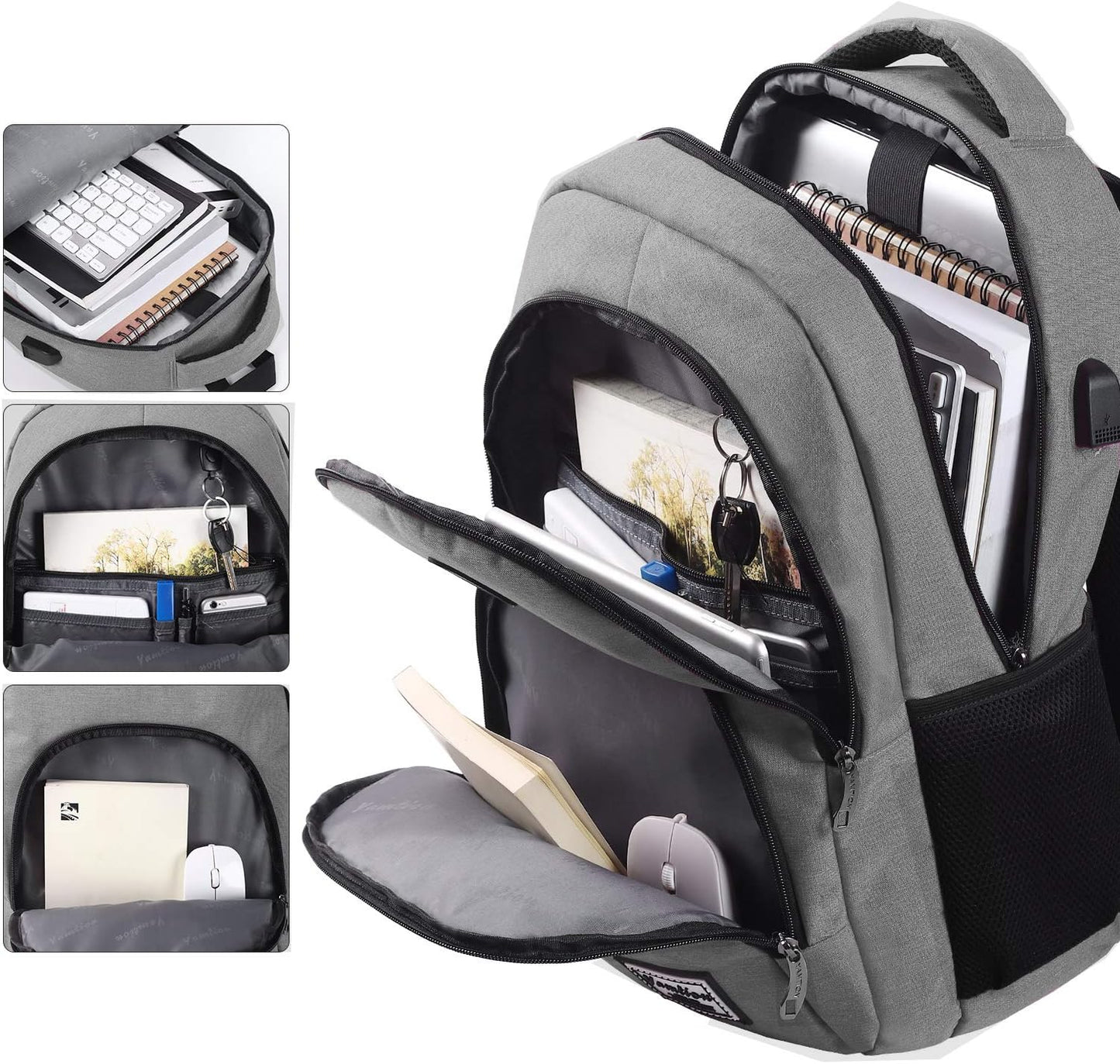 Backpack for Teen Girls,Boys School Backpack for Women with USB,College Backpack,Big Flower