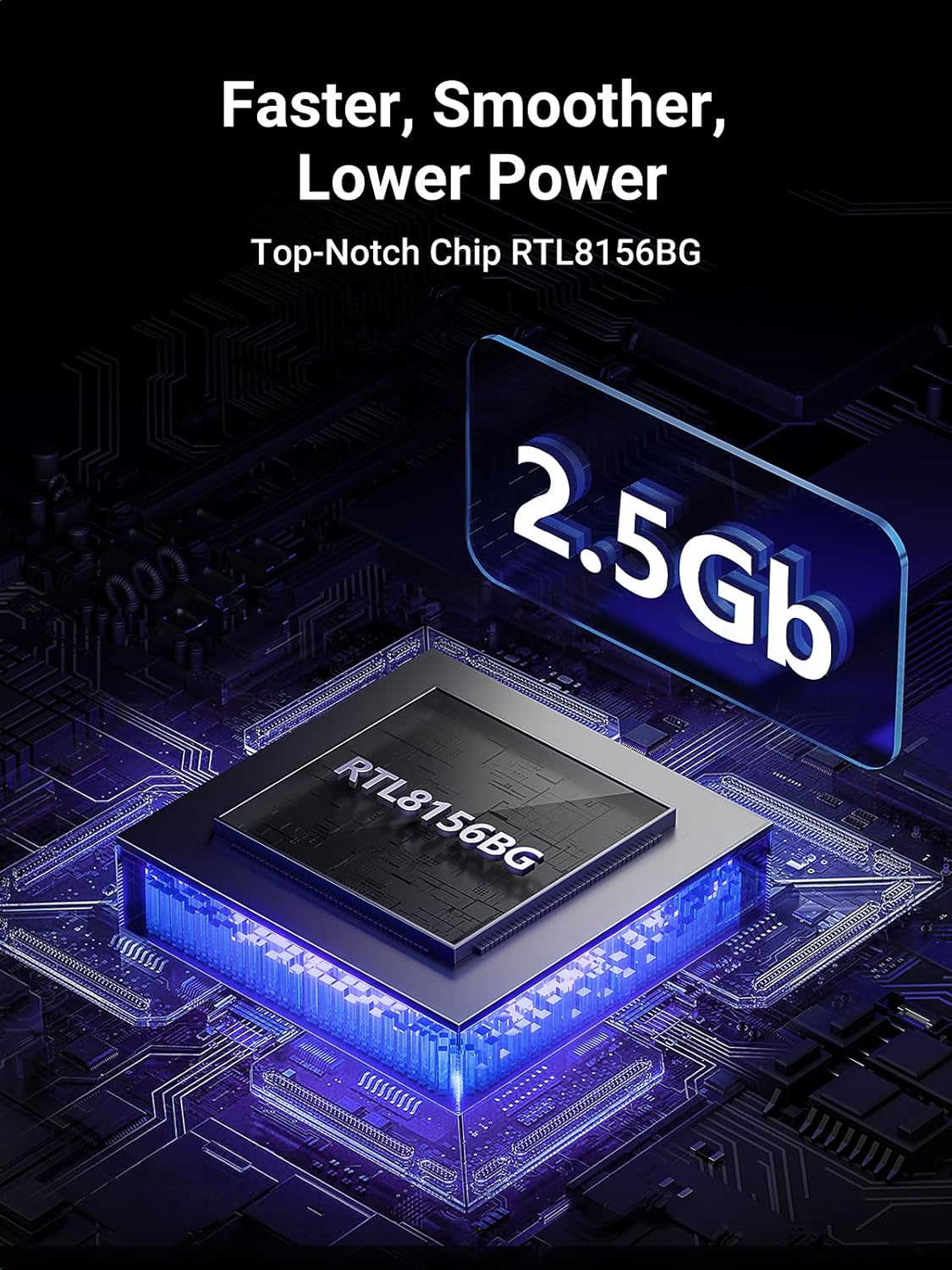 UGREEN USB to Ethernet Adapter 2.5Gb, Aluminum, USB 3.0 to RJ45 Computer Network Internet LAN Ethernet Dongle for Laptop, Compatible for MacBook Air/Pro, XPS, Windows, macOS