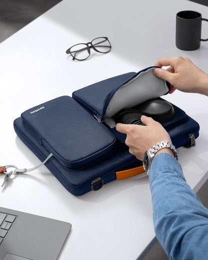 tomtoc 360 Protective Laptop Shoulder Bag for 16-inch MacBook Pro M4/M3/M2/M1 Pro/Max A3403 A3186 A2991 A2485 2024-2019, Water-resistant Sleeve for Dell XPS 15 Surface Book 3 The New Razer Blade 16