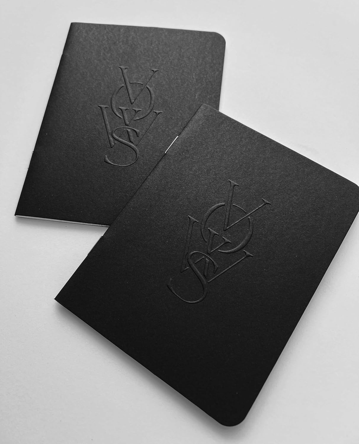 SOLE PAPER CO. Embossed Vow Books, His & Her Unisex, Vow Renwal, Bride & Groom, Wedding Vow Books, Couples Books, Hand Crafted Modern Books (Vellum)