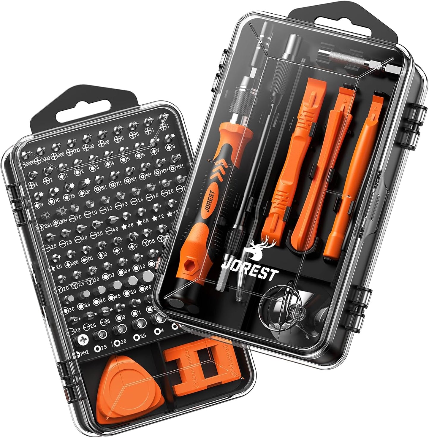 JOREST 117-in-1 Precision Screwdriver Set – Magnetic Mini Repair Tool Kit with Torx & Triwing Bits, Flexible Shaft, Ergonomic Handle - PuriLite