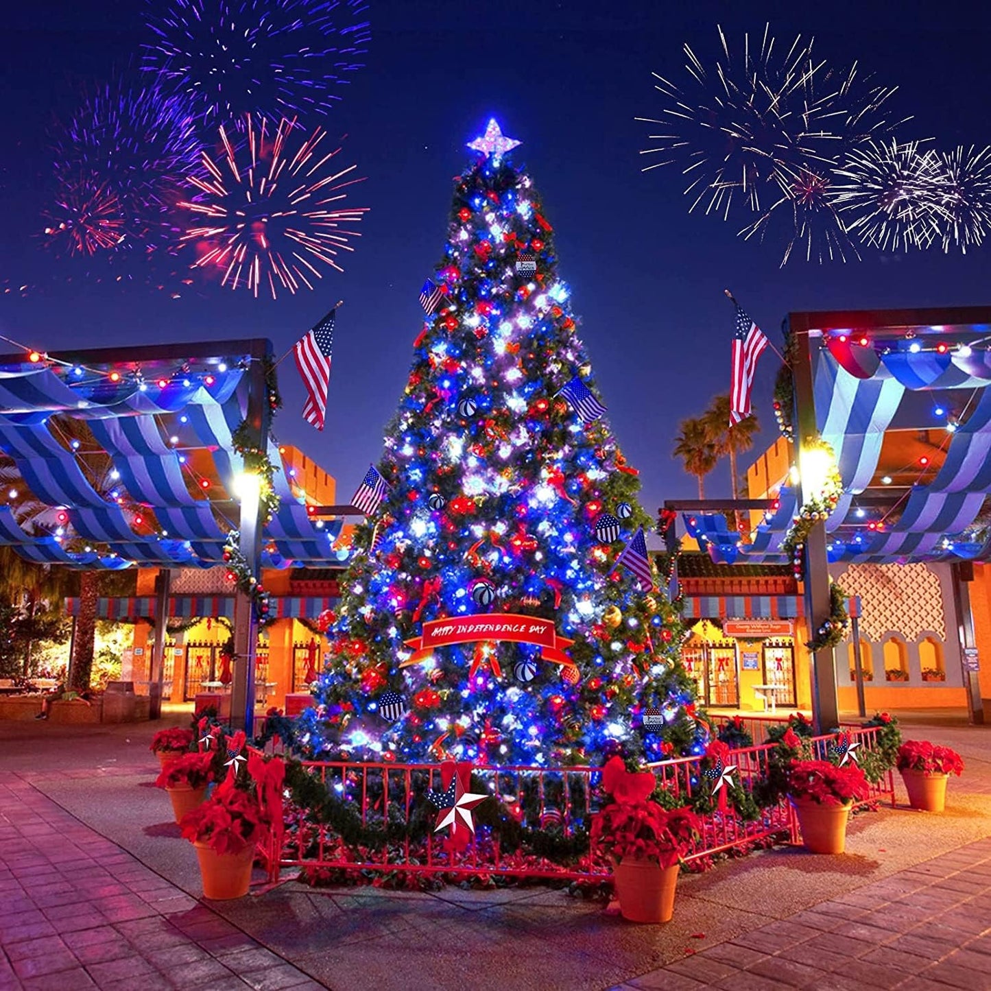 JMEXSUSS 2 Pack 75.5ft Orange Solar Christmas Lights, Total 400 LED Solar String Lights Outdoor Waterproof, 8 Modes Orange Halloween Lights for Tree Patio Garden Thanksgiving Halloween Decorations