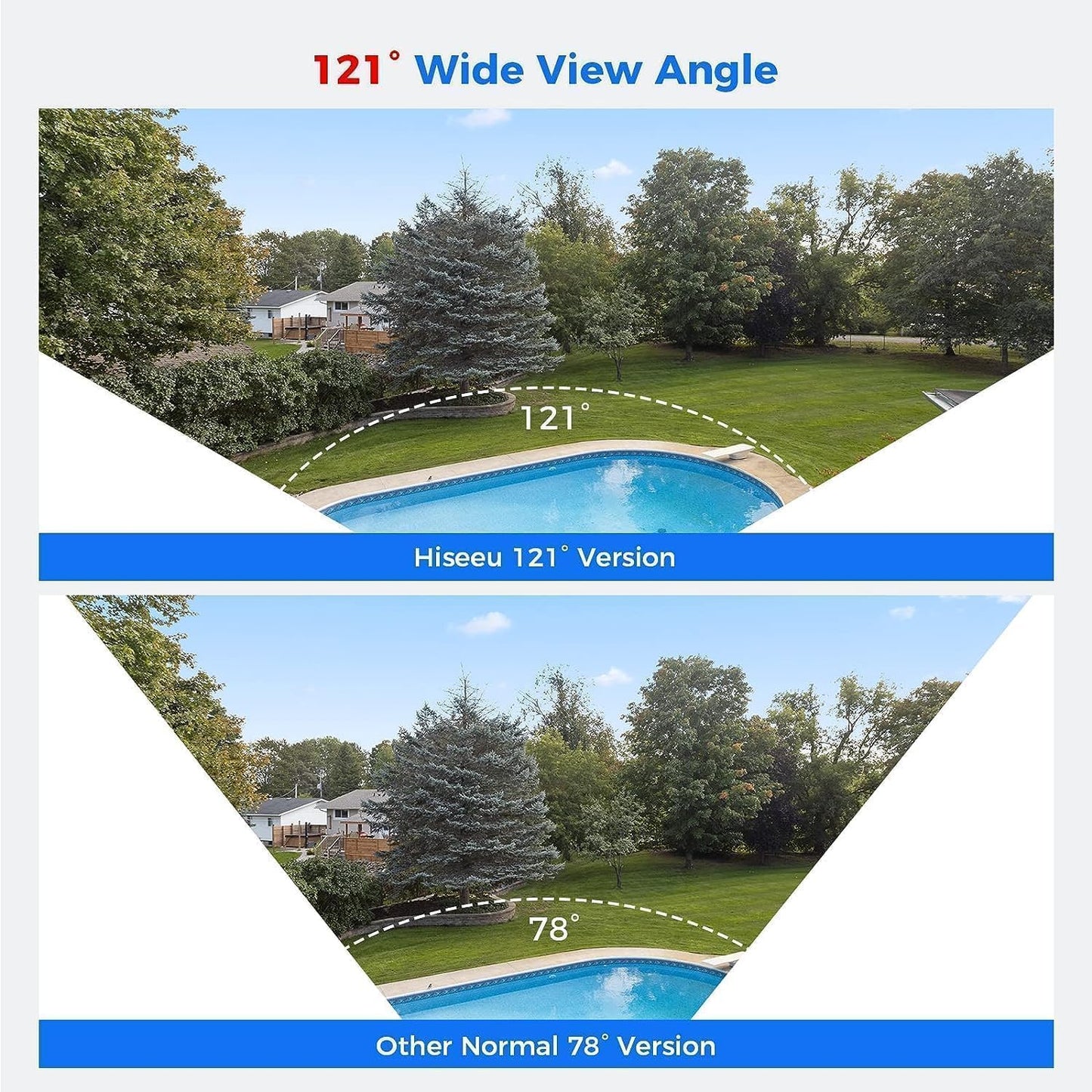 Hiseeu 4K Wired PoE Security Camera System,Color Night Vision Home Security System w/8 MP PoE Cameras,121°Wide Angle,Human Vehicle Detect,2 Way Audio,16ch NVR for Home Surveillance Indoor&Outdoor