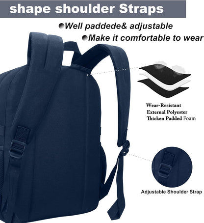 SUPACOOL Lightweight Casual Backpack for Men and Women, Large Backpack for School Boys and Girls