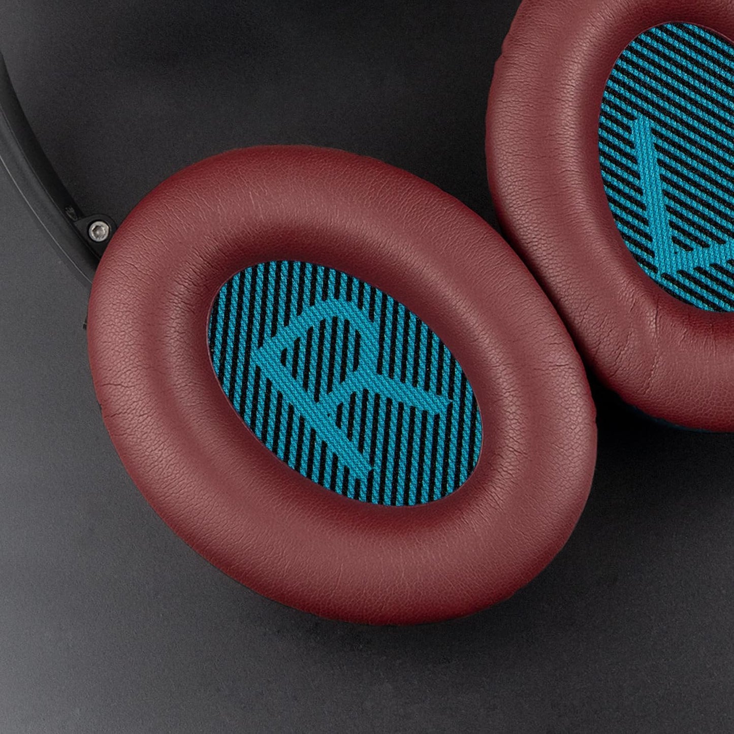 SoloWIT Earpads Cushions for Bose Headphones, Replacement Ear Pads for Bose QuietComfort 15 QC15 QC25 QC2 QC35/Ae2 Ae2i Ae2w/SoundTrue & SoundLink Around-Ear Series - QC25 PL Black&Blue