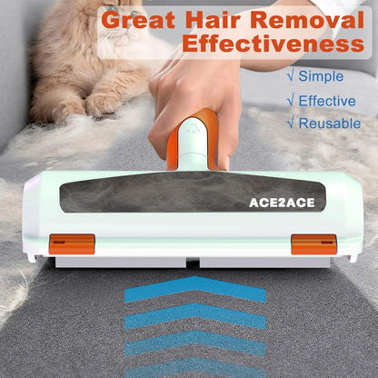 ACE2ACE Pet Hair Remover, Dog and Cat Hair Removal Brush, Reusable Lint Roller for Furniture, Couch, Rug and Bedding