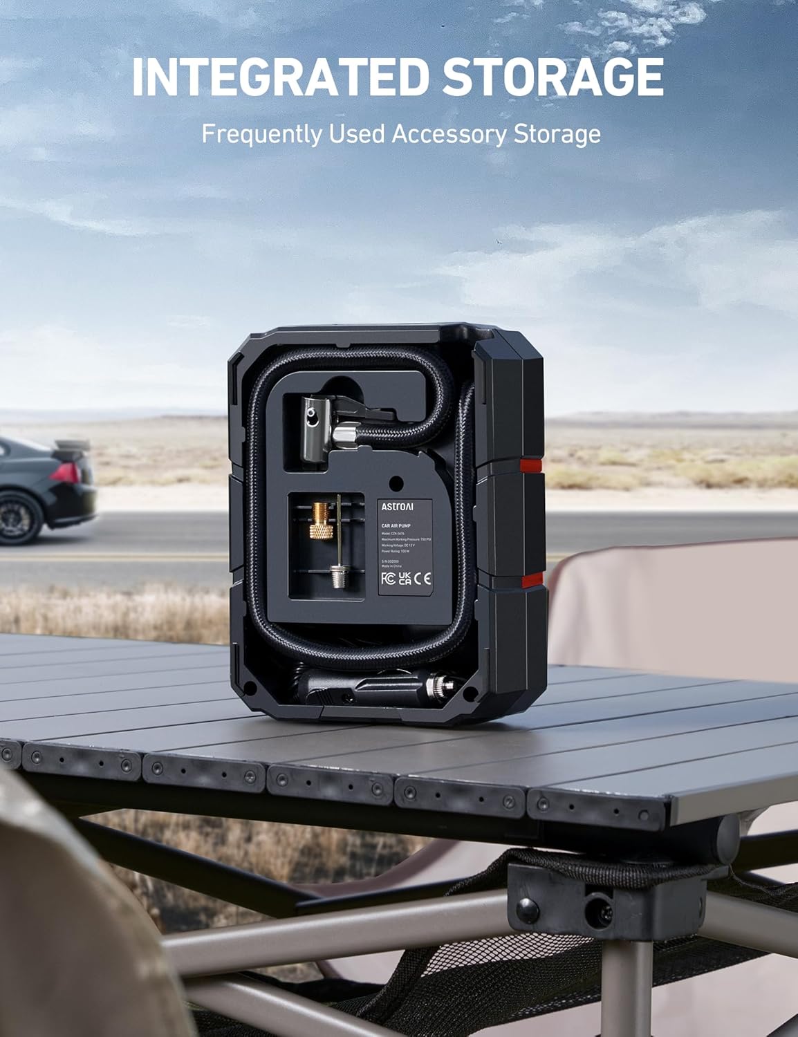 AstroAI Tire Inflator Air Compressor 12V DC, Digital Car Tire Pump 150 PSI, Preset Tire Pressure & Auto Shutoff, Electric Air Pump for Car Tyres, Bicycles, Other Inflatables