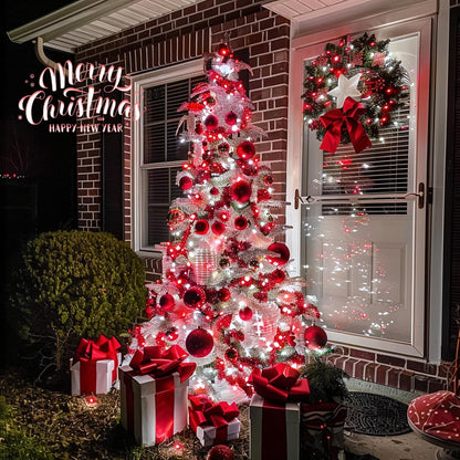 JMEXSUSS 2 Pack 75.5ft Orange Solar Christmas Lights, Total 400 LED Solar String Lights Outdoor Waterproof, 8 Modes Orange Halloween Lights for Tree Patio Garden Thanksgiving Halloween Decorations