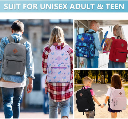 School Backpack for Kids,Lightweight Water Resistant Work Travel Backpack for Women Men Teens VONXURY