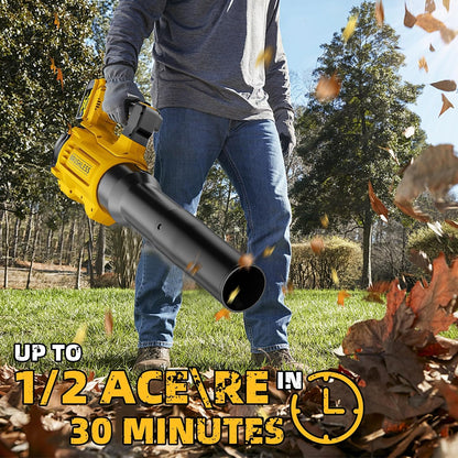 Nelhalt 20V Cordless Leaf Blower, Max 160 MPH Compatible with DeWALT 20V Max Battery, Compact and Lightweight Design, Electric Blower for Lawn Care, Yard, Tool Only