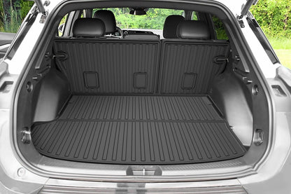 AOMSAZTO Floor Mats & Trunk Mat for 2024 2025 Chevy Equinox EV (Non Fuel),TPE All Weather Protection 2 Rows Car Floor Liners with Cargo Liner for Chevrolet Equinox EV (Non Fuel)