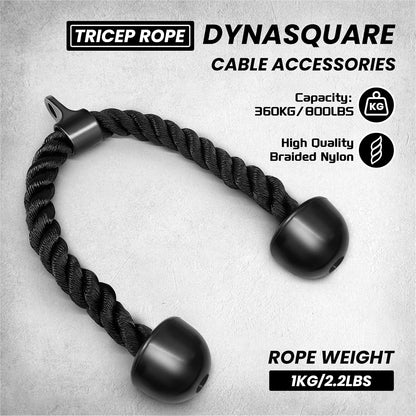 Cable Attachments for Home Gym, LAT Pulldown Attachment, Weight Machine Accessories, Straight Pull Down Equipment, V-Shaped Press Down Bar, Tricep Rope, Exercise & Double D Handle