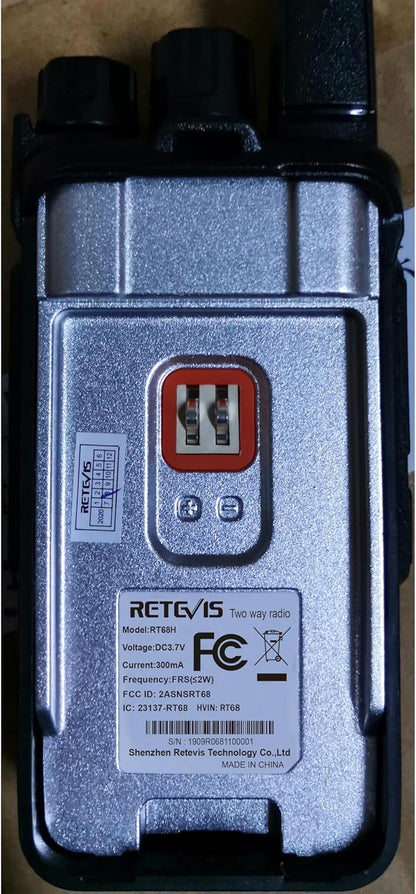 Retevis RT68H 2 Way Radios Long Range with 10 Way Charger,Walkie Talkies Rechargeable for Adults,Easier Charging,Easier Management,LED Display, Keypad Lock,Hands Free Compact Walkie Talkie (10 Pack)