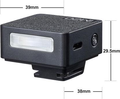 Godox IM20/IM22 Mini Camera Flash,3s Recycle Time,440 Full Power Flash Time Built in Lithium Battery for Fuji,for Canon,for Nikon,for Sony, for Olympus Camera (im22)
