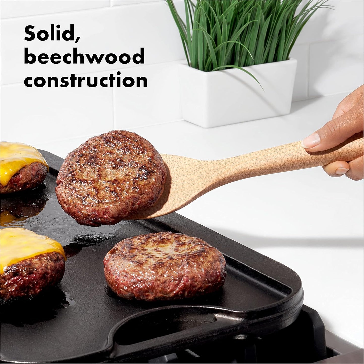 OXO Good Grips Wooden Spoon Set, 3-Piece, Brown